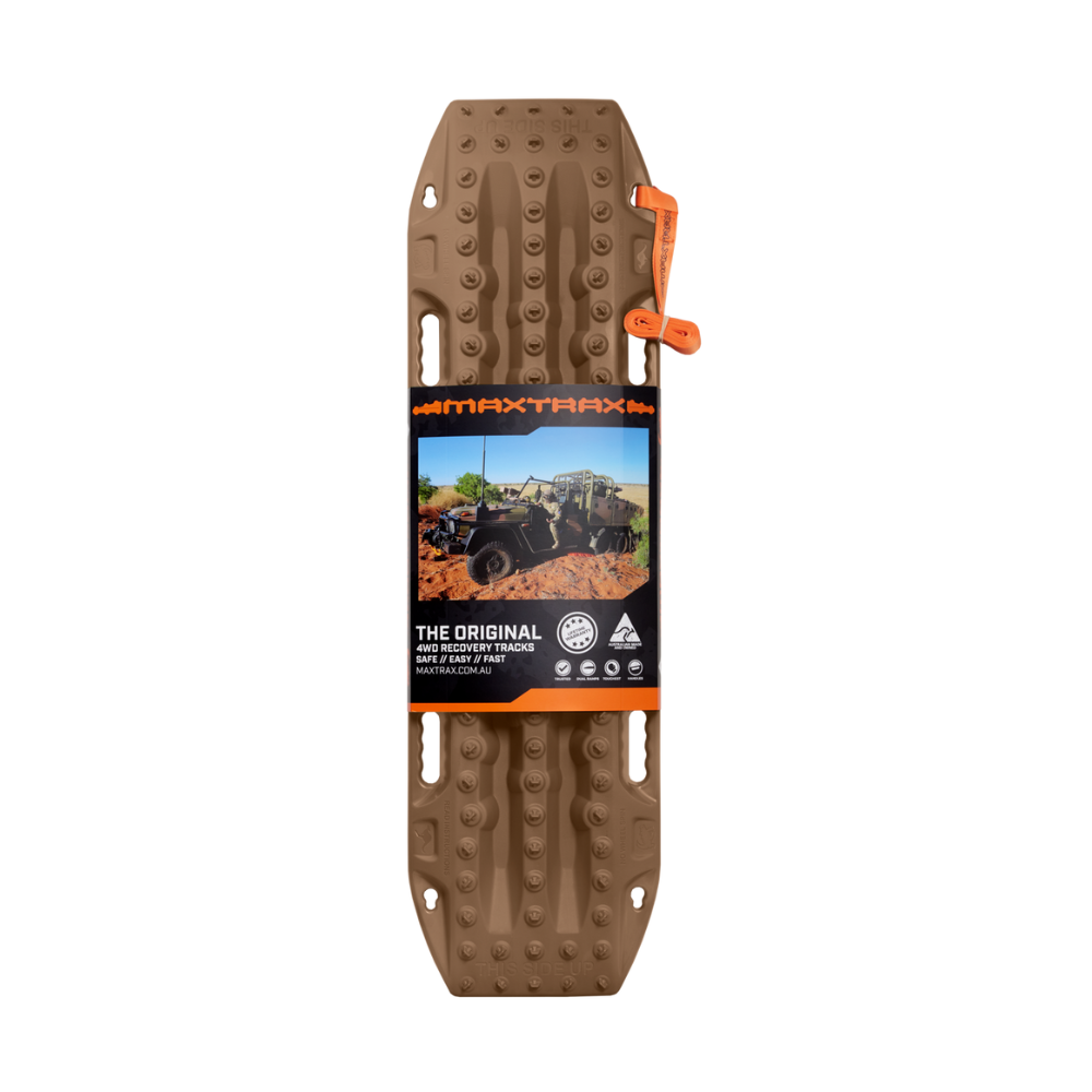 MAXTRAX MKII Desert Tan - Front Side in Package