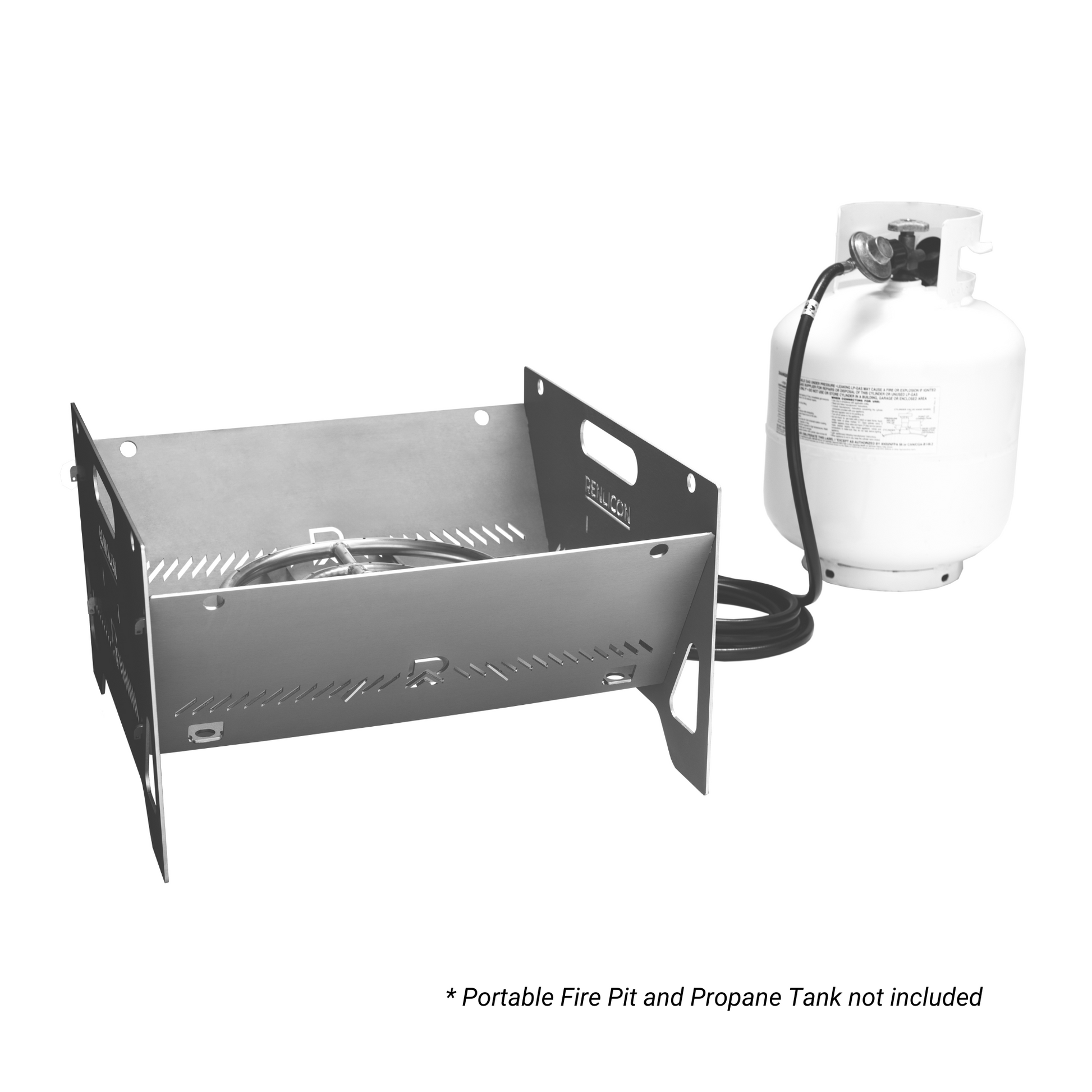 Propane Kit w Portable Fire Pit and Tank