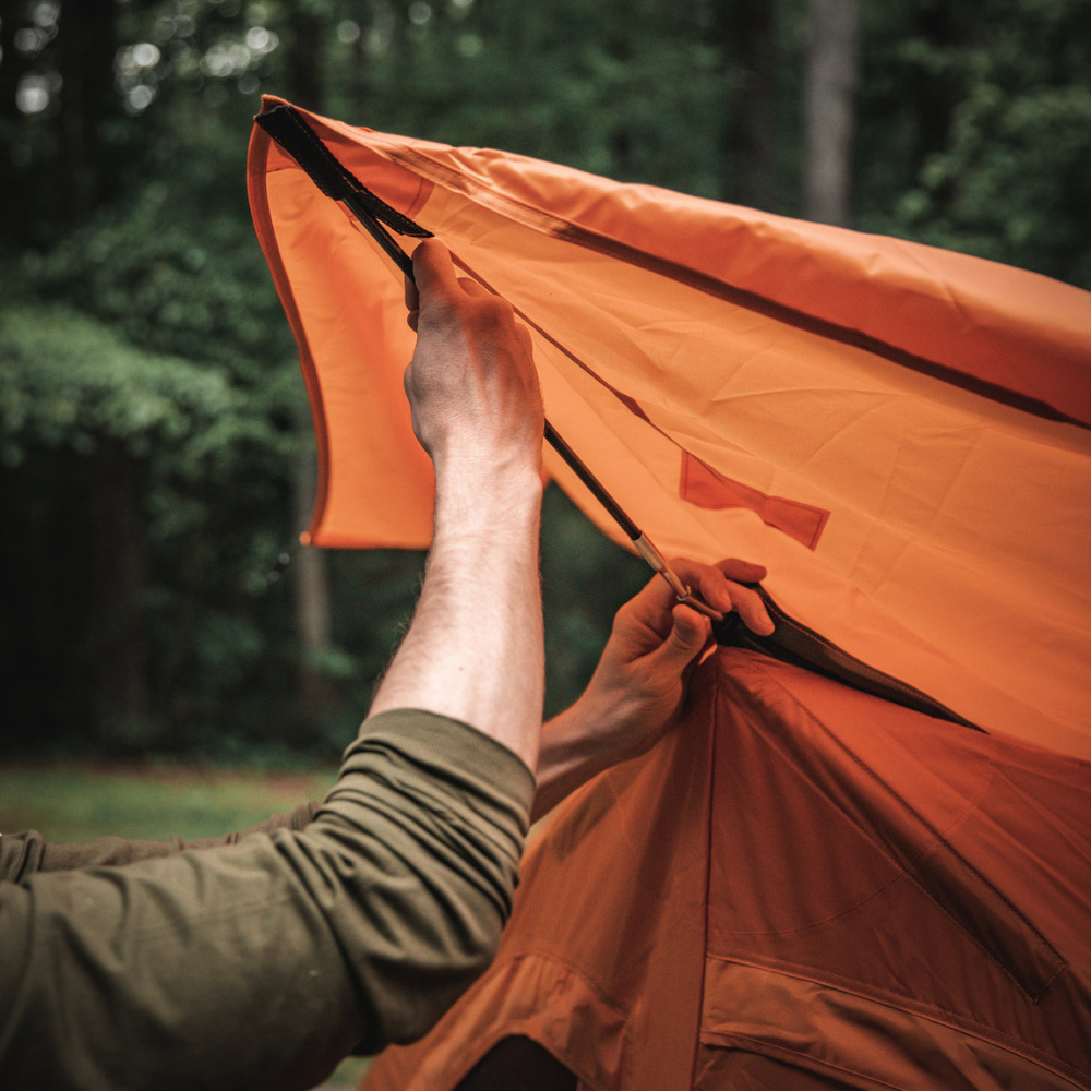 Gazelle T4 Overland Edition Tent - Sunset Orange & Sedona - Assembling