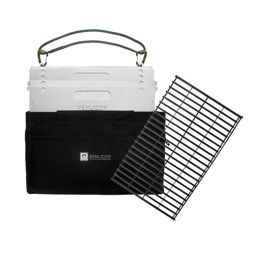Portable Fire Pit + Carry Bag + Grill